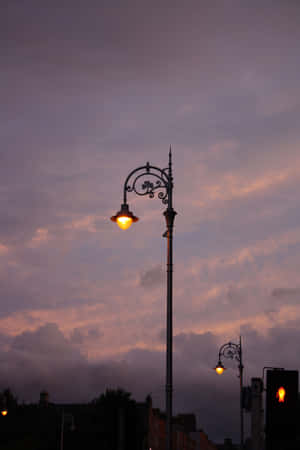 Aesthetic Street Light Wallpaper