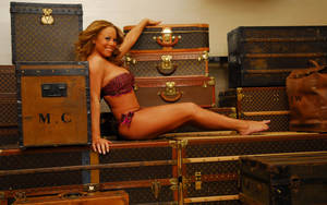 Aesthetic Suitcases Mariah Carey Wallpaper