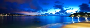 Aesthetic Sunrise On An Endless Ocean Wallpaper