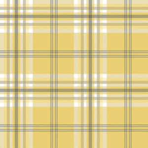 Aesthetic Yellow Plaid Paper Texture Wallpaper