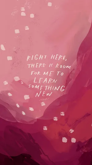 Affirmation With Red Tones Wallpaper