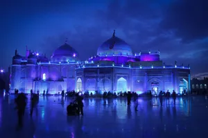 Afghanistan Mazar-e Sharif Night View Wallpaper