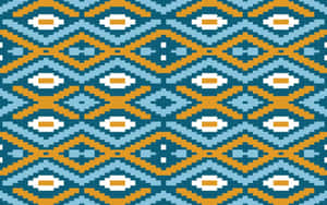 African Print Geometric Pattern Wallpaper