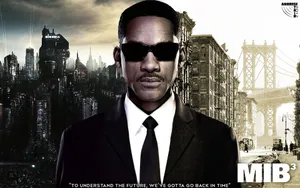 Agent J In Action From Men In Black 3 Wallpaper