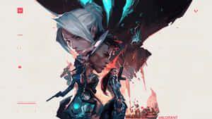 Agents In Abstract Art Valorant Desktop Wallpaper