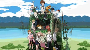 Agumon With Friends Digimon Wallpaper