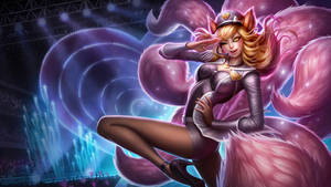 Ahri Pop Star Wild Rift Wallpaper