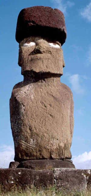 Ahu Ko Te Riku Complete Moai Wallpaper