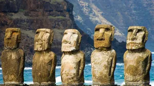Ahu Tongariki Moai In Chile Wallpaper