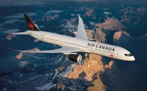 Air Canada Above Mountains Wallpaper
