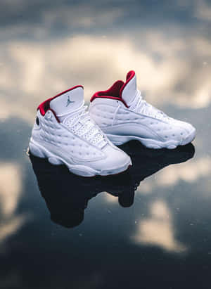 Air Jordan 4 White Water Wallpaper