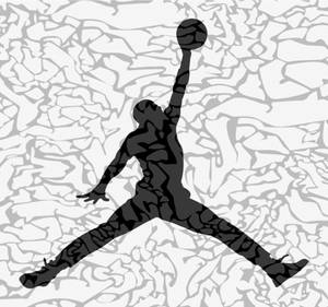 Air Jordan White Pattern Artwork Wallpaper