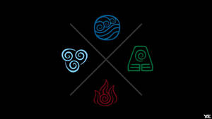 Airbender Earth Element Symbols Wallpaper