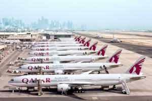 Aircrafts Of Qatar Airways Wallpaper