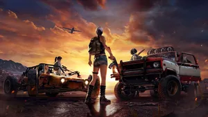 Airplane During Sunset Pubg 1920x1080 Wallpaper