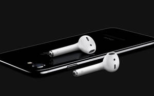 Airpods With Black Iphone Se Wallpaper