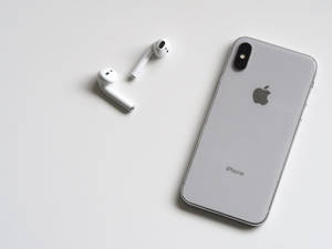 Airpods With Iphone X Wallpaper