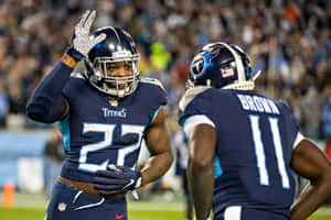 Aj Brown And Derrick Henry Wallpaper