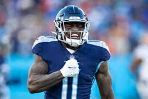 Aj Brown Chest Thump Celebration Wallpaper