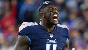 Aj Brown Screaming Celebration Wallpaper