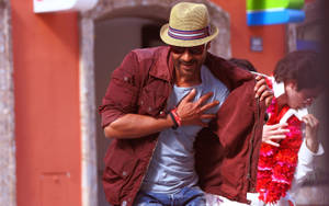 Ajay Devgn Action Jackson Dance Outfit Wallpaper