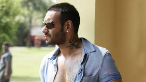 Ajay Devgn Tattoo Photoshoot Wallpaper