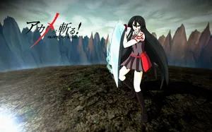 Akame Ga Kill – Unleashing Her Rage Wallpaper