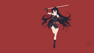 Akame, The Fabled Assassin With Her Infamous Weapon Murasame Wallpaper