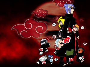 Akatsuki Clouds Chibi Naruto Wallpaper