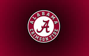 Alabama's Proud Crimson Tide Football Logo Wallpaper