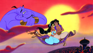 Aladdin Lovely Sunset Wallpaper