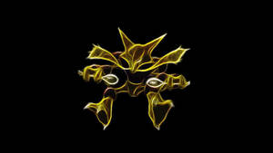 Alakazam Dark Glowing Figure Wallpaper