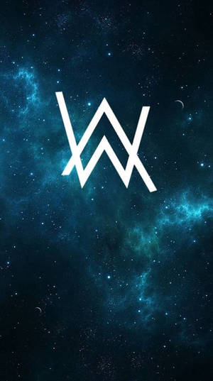 Alan Walker Emblem In Space Wallpaper