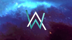 Alan Walker Logo With Sky Background Wallpaper