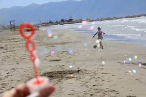 Albania Bubbles On Beach Wallpaper