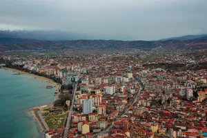 Albania City Of Pogradec Wallpaper