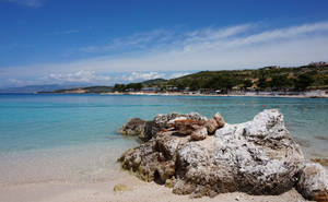 Albania Ksamil Beach Water Wallpaper