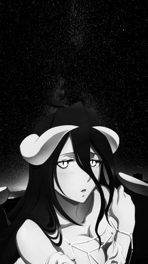 Albedo Overlord Aesthetic Anime Girl Iphone Wallpaper