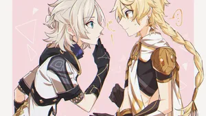 Albedo, The Chief Alchemist Of The Watson Family From Genshin Impact Wallpaper