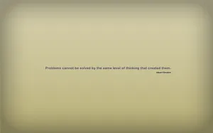 Albert Einstein Problem Quote Wallpaper