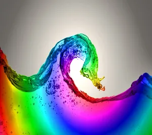 Alcatel Rainbow Wave Wallpaper