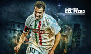 Alessandro Del Piero In Action During A Football Match Wallpaper