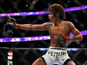 Alex Caceres Mma Fighting Stance Wallpaper