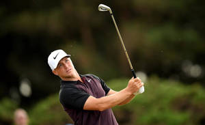 Alex Noren Mid-swing Wallpaper