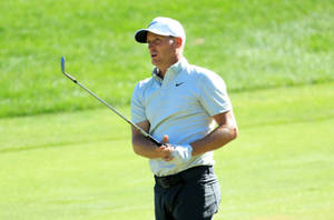 Alex Noren With Golf Club Wallpaper