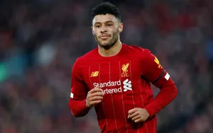 Alex Oxlade-chamberlain Red Football Jersey Wallpaper