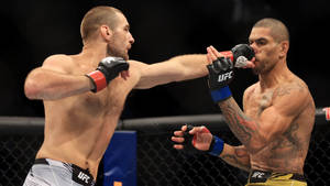 Alex Pereira Breaks His Foe's Guard Wallpaper