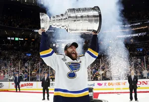 Alex Pietrangelo With Trophy Wallpaper