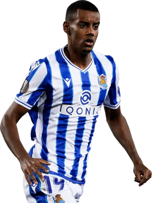 Alexander Isak On White Background Wallpaper