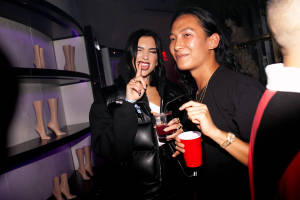 Alexander Wang With Dua Lipa Wallpaper